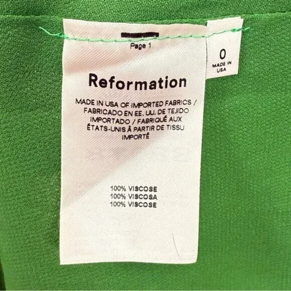 ✨ Reformation Melina Dress in Kelly ✨ - Picture 6 of 8